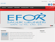 Tablet Screenshot of eforsaglik.com